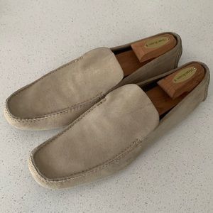 Helmut Lang Suede Loafers - Beige